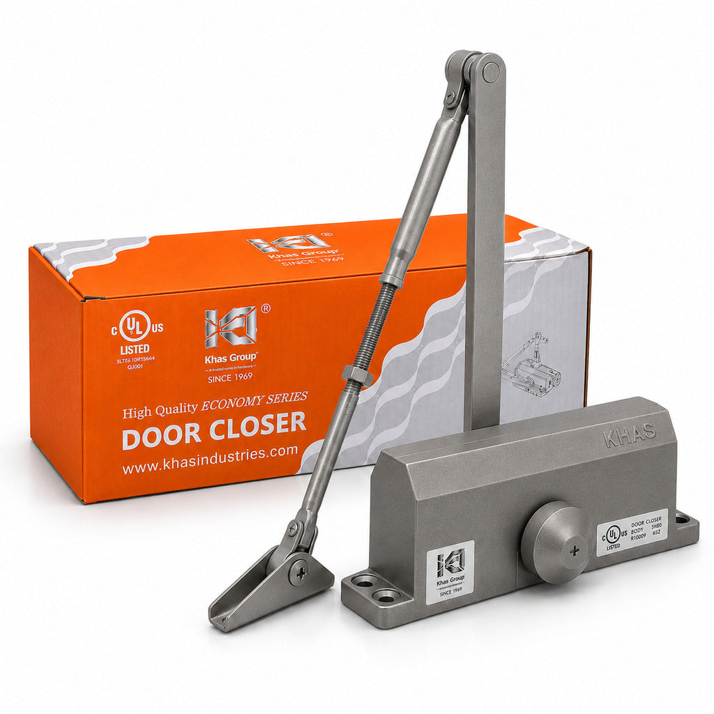 Khas 632 Champagne Door Closer – Fire Rated Hydraulic Door Control