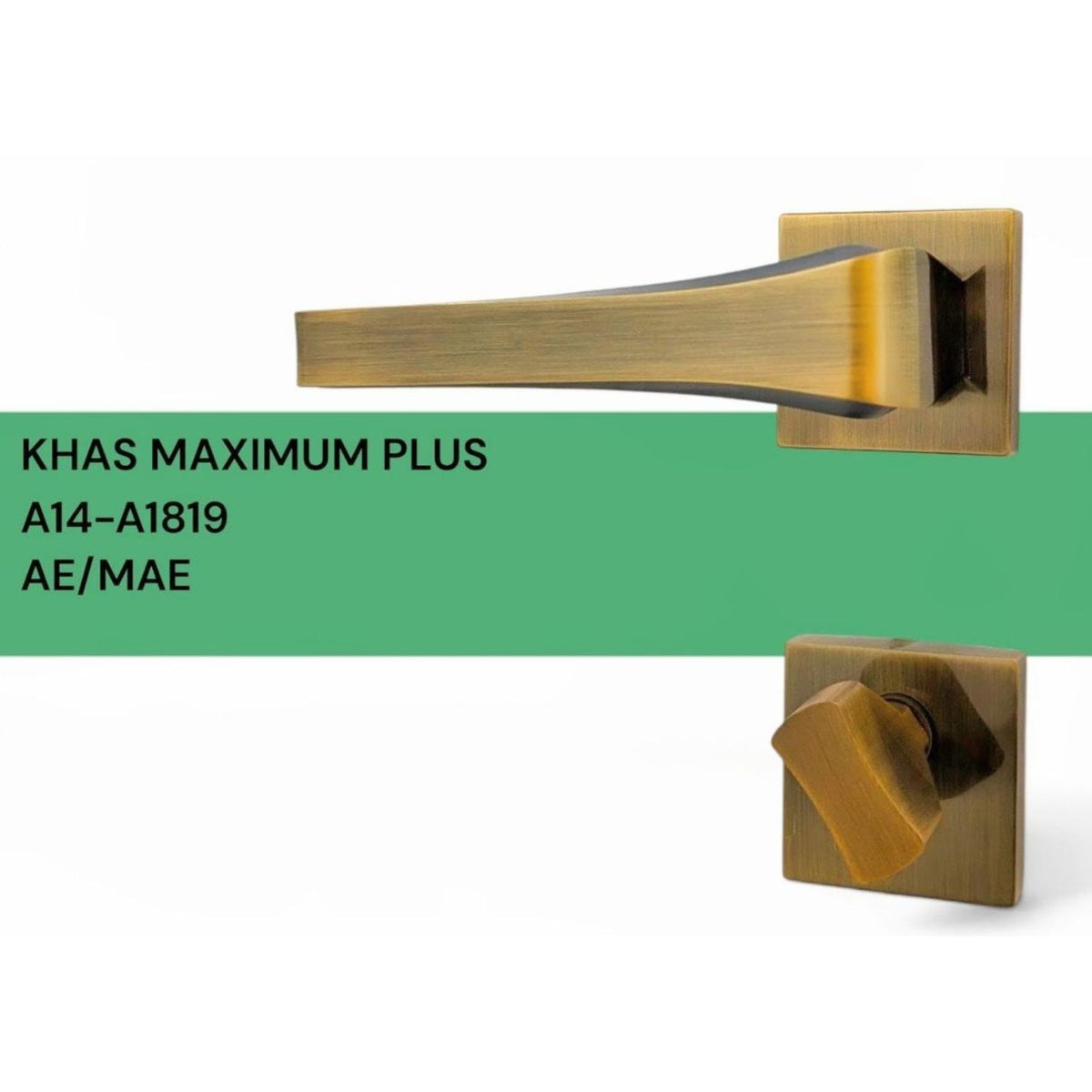KHAS Maximum Plus A14-1819 Rosette Door Handle Lock | Akmal Hardware