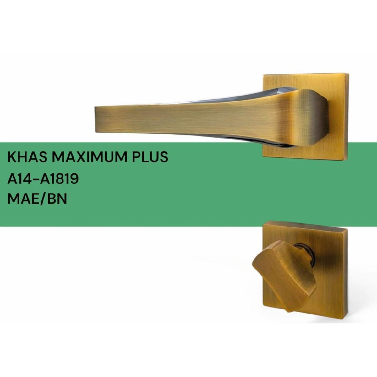KHAS Maximum Plus A14-1819 Rosette Door Handle Lock | Akmal Hardware
