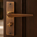 Anna Bruna Model-001 Handle Lock – Antique Brass Door Handle Set