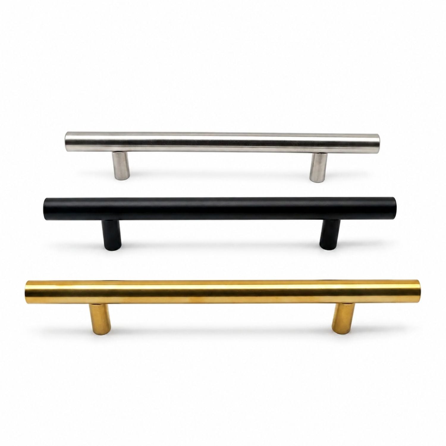 Stainless Steel Rod Cabinet Handle – Multicolor Pull Handle (12 pcs)