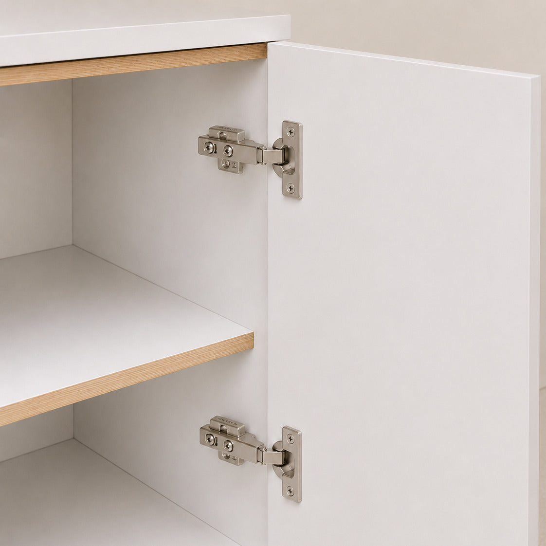 Khas Maxell Cabinet/Kitchen Hinge – Full Overlay 35mm Nickel Plated