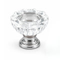 Clear Crystal Cabinet Knob – Plastic & Polished (10 pcs)