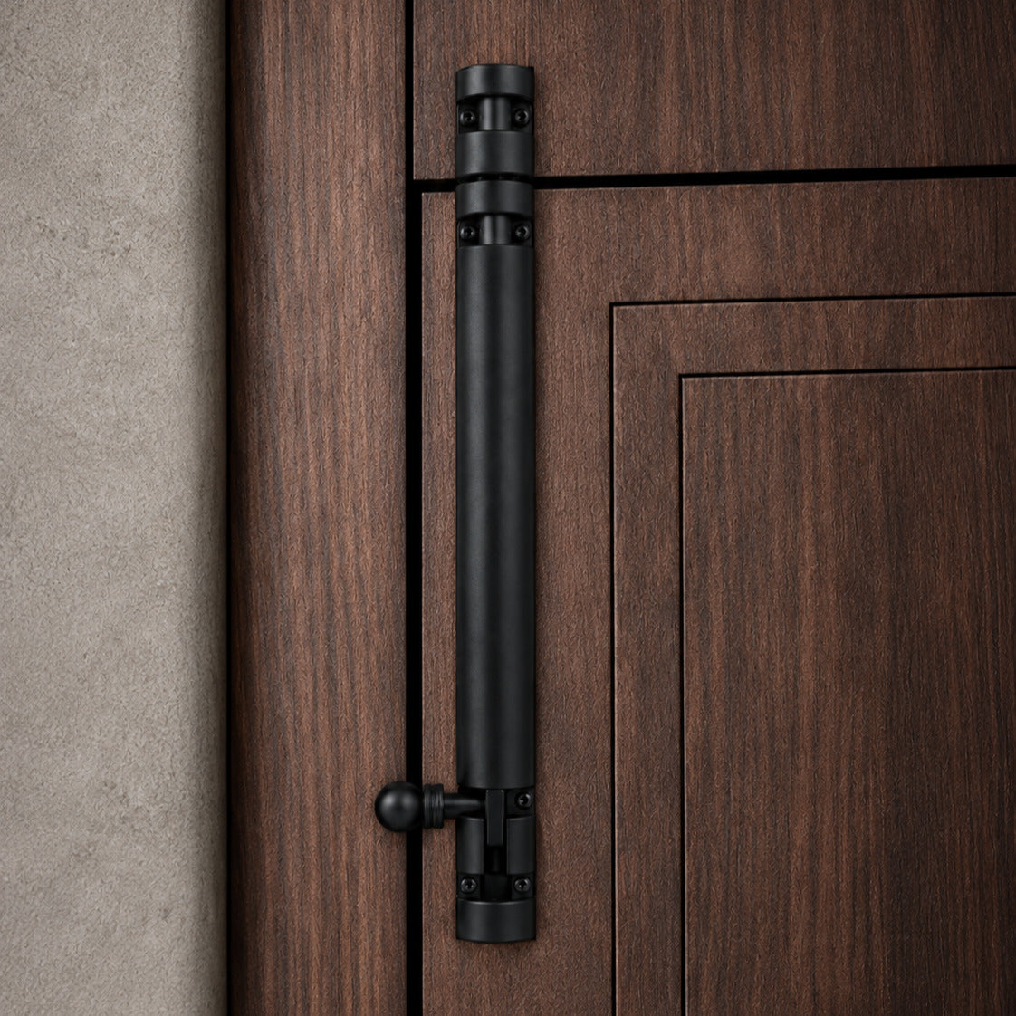 Aluminium D-Type Tower Bolt/Chatakhni Black | Akmal Hardware