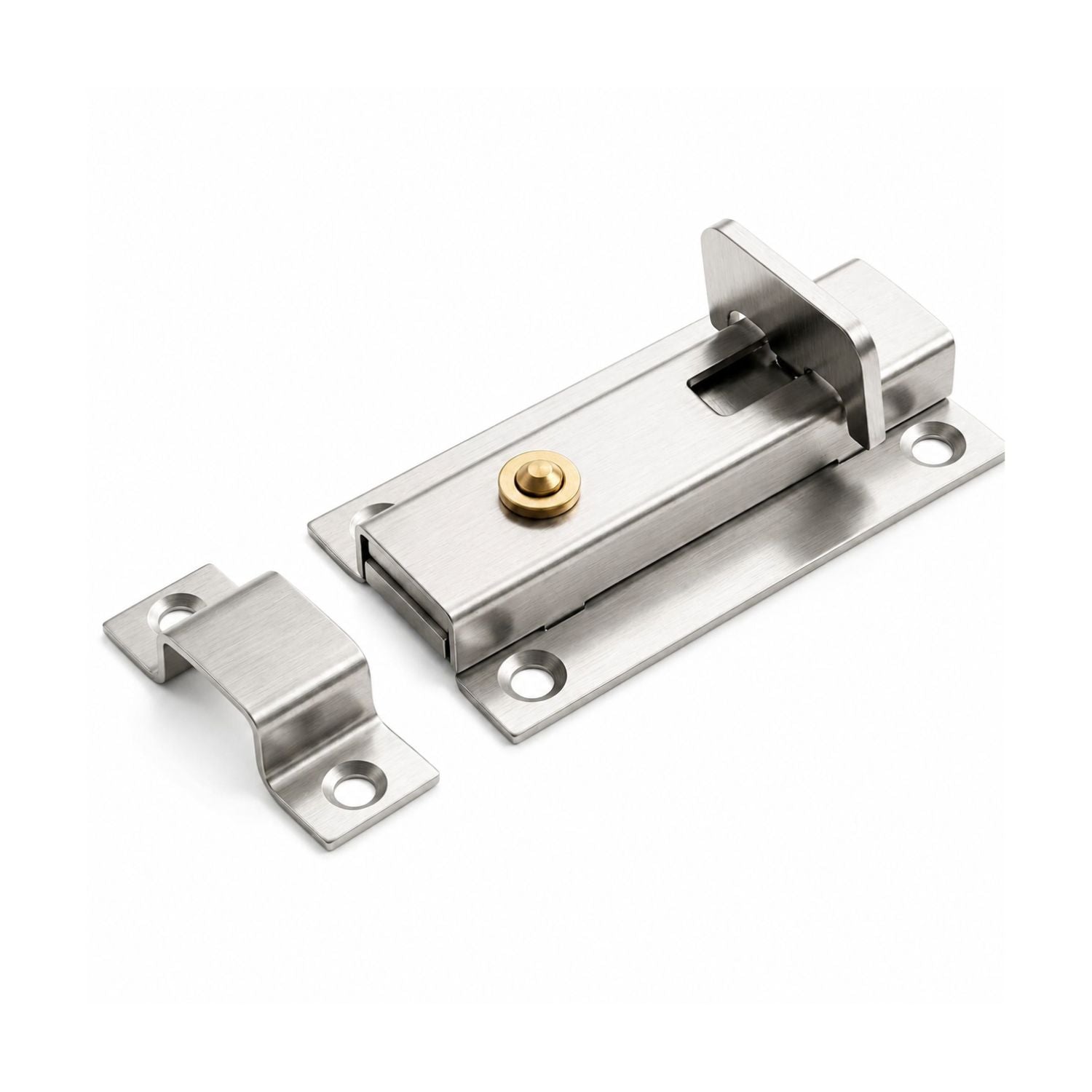 Stainless Steel Push Button Sliding Door Latch Lock