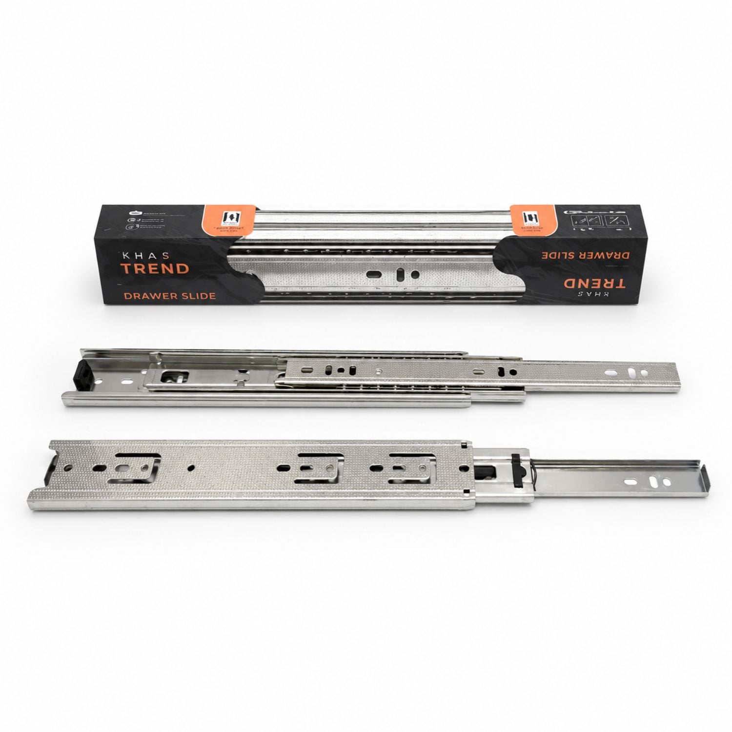 KHAS Trend Ball Bearing Drawer Slide – Full Box of 15 Sets / 30 Pieces