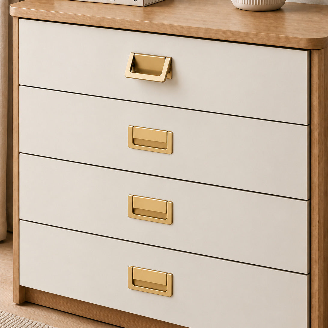 Modern Aluminum Flip Cover Hidden Handle for Cabinets & Drawers