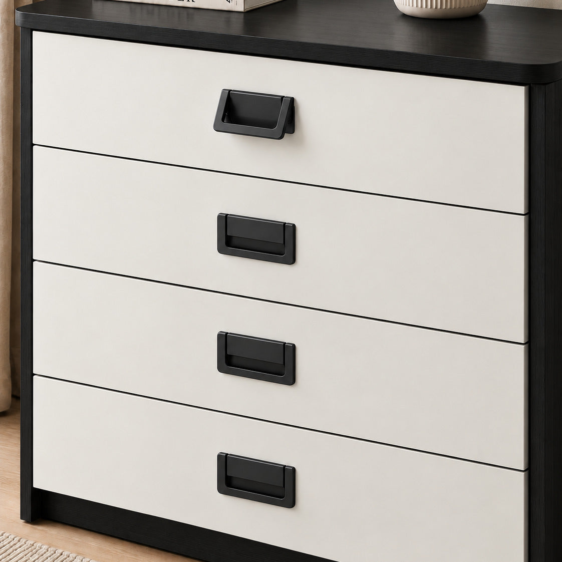 Modern Aluminum Flip Cover Hidden Handle for Cabinets & Drawers