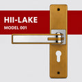 HII-LAKE Model-001 Handle Lock – Antique Brass Door Handle Set