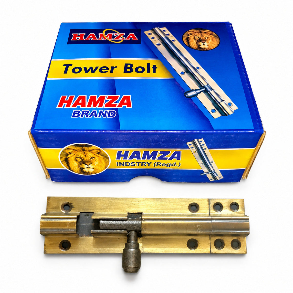 Hamza Iron Tower Bolt/Chatakhni – Heavy Duty Loha Bolt (12 pcs)