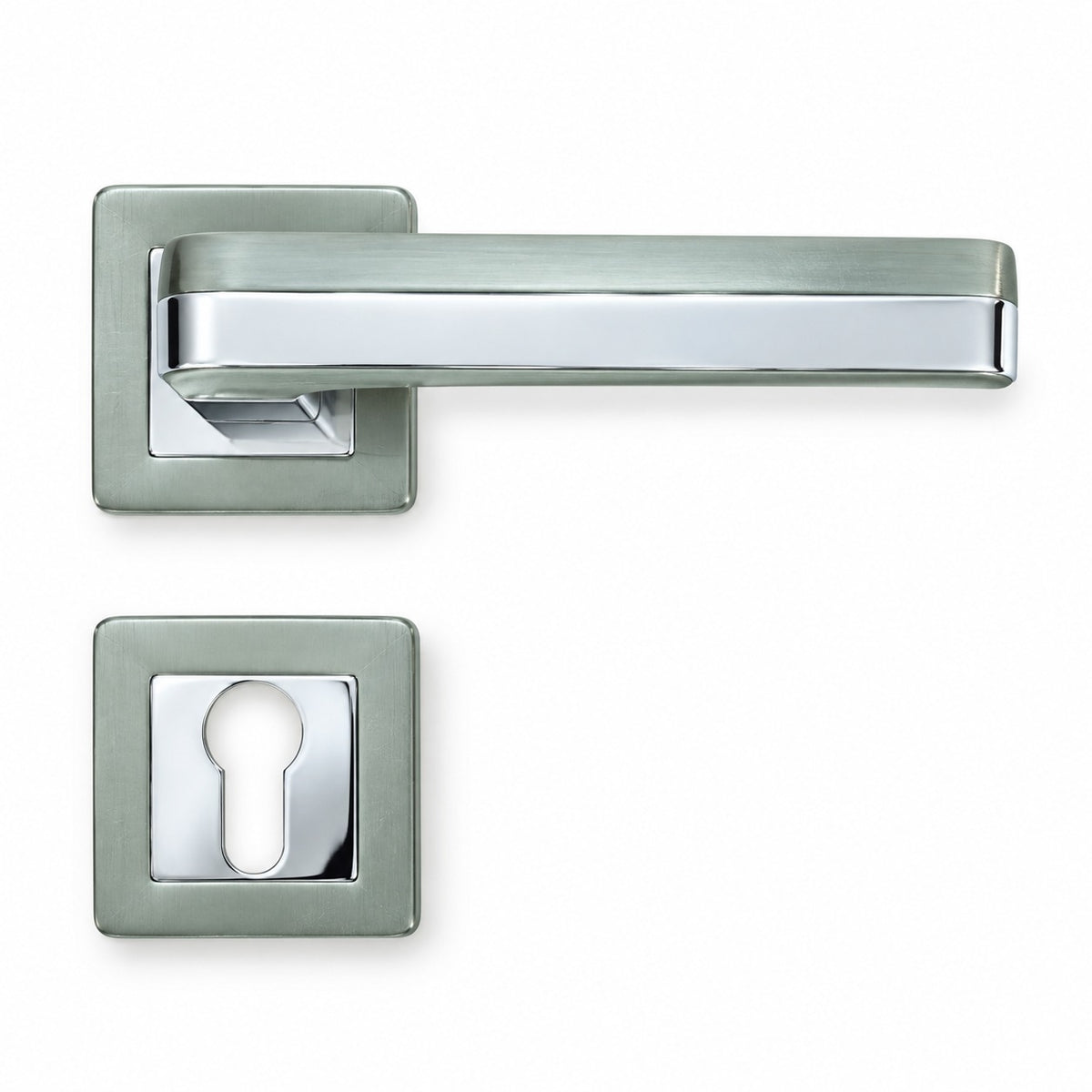 Imported Aluminium Rosette Door Handle Lock | Akmal Hardware