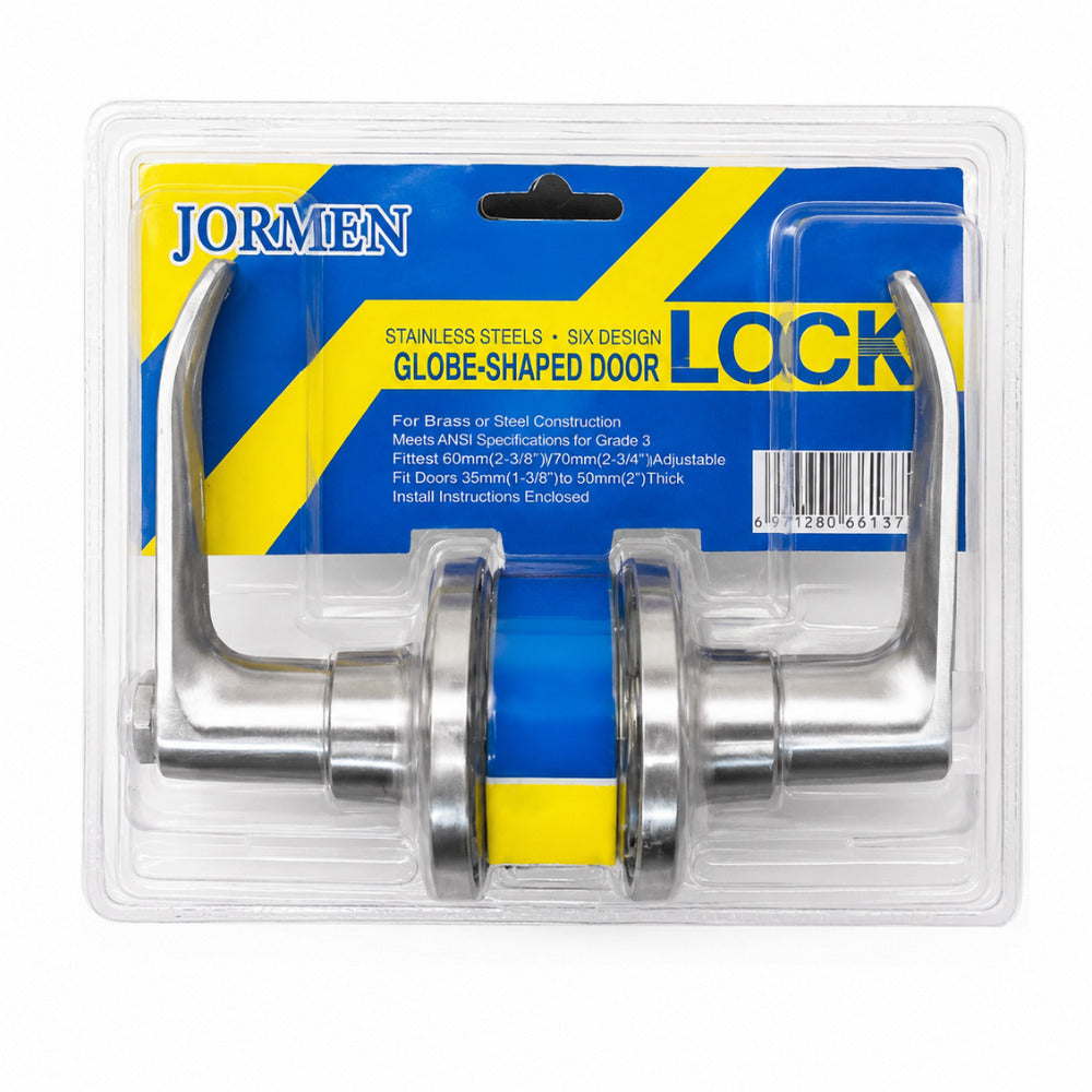 JORMEN Lever Door Knob Wave Handle Lock Set with 3 Keys