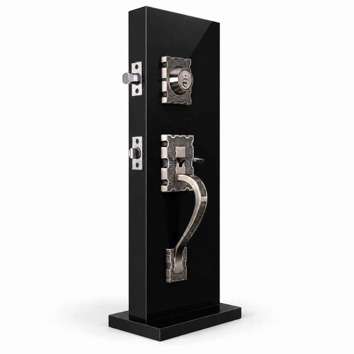 KHAS MAXELL D2 Antique Silver Finish Thumb Lock for Main Door