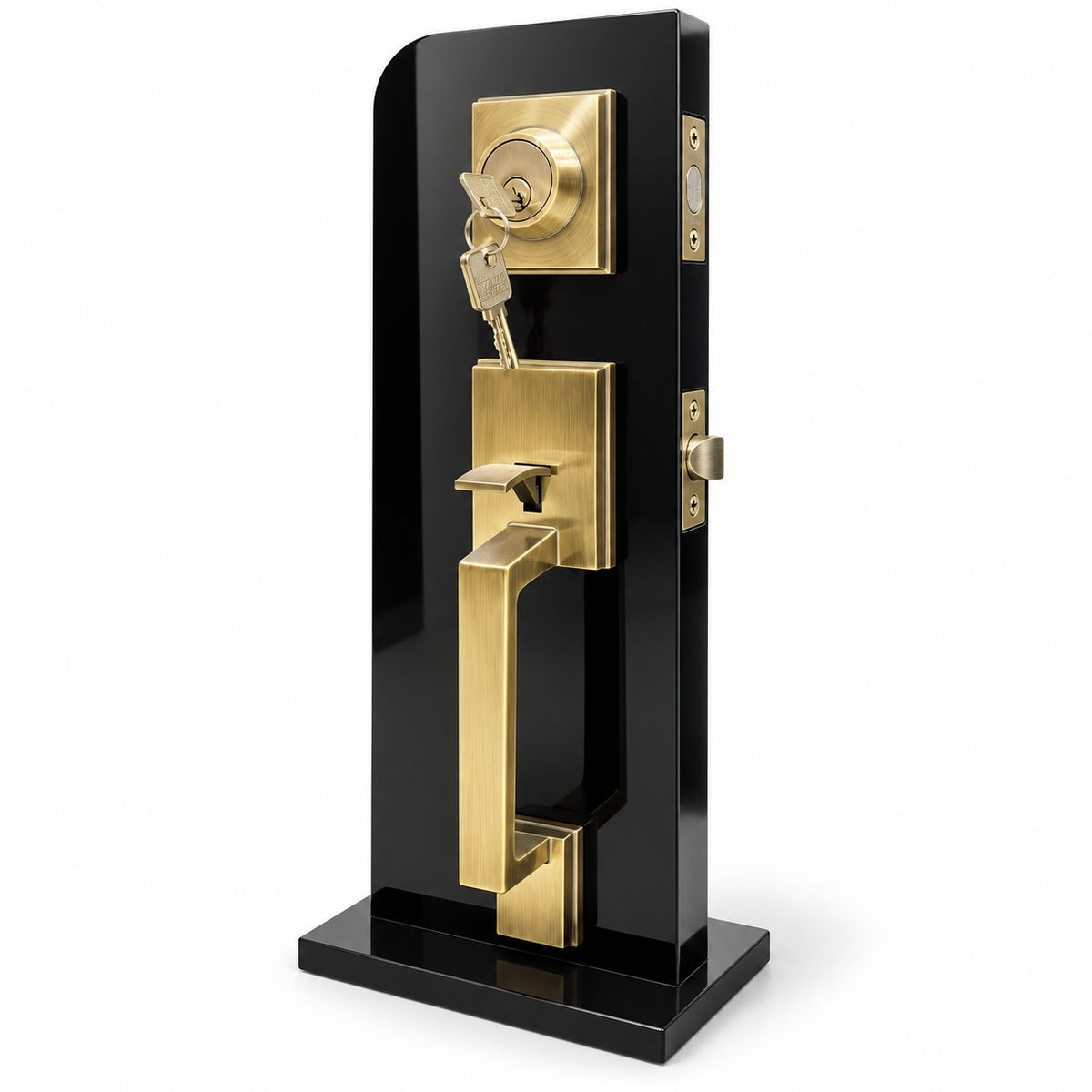 KHAS MAXELL D5 Antique Brass Finish Thumb Lock for Main Door