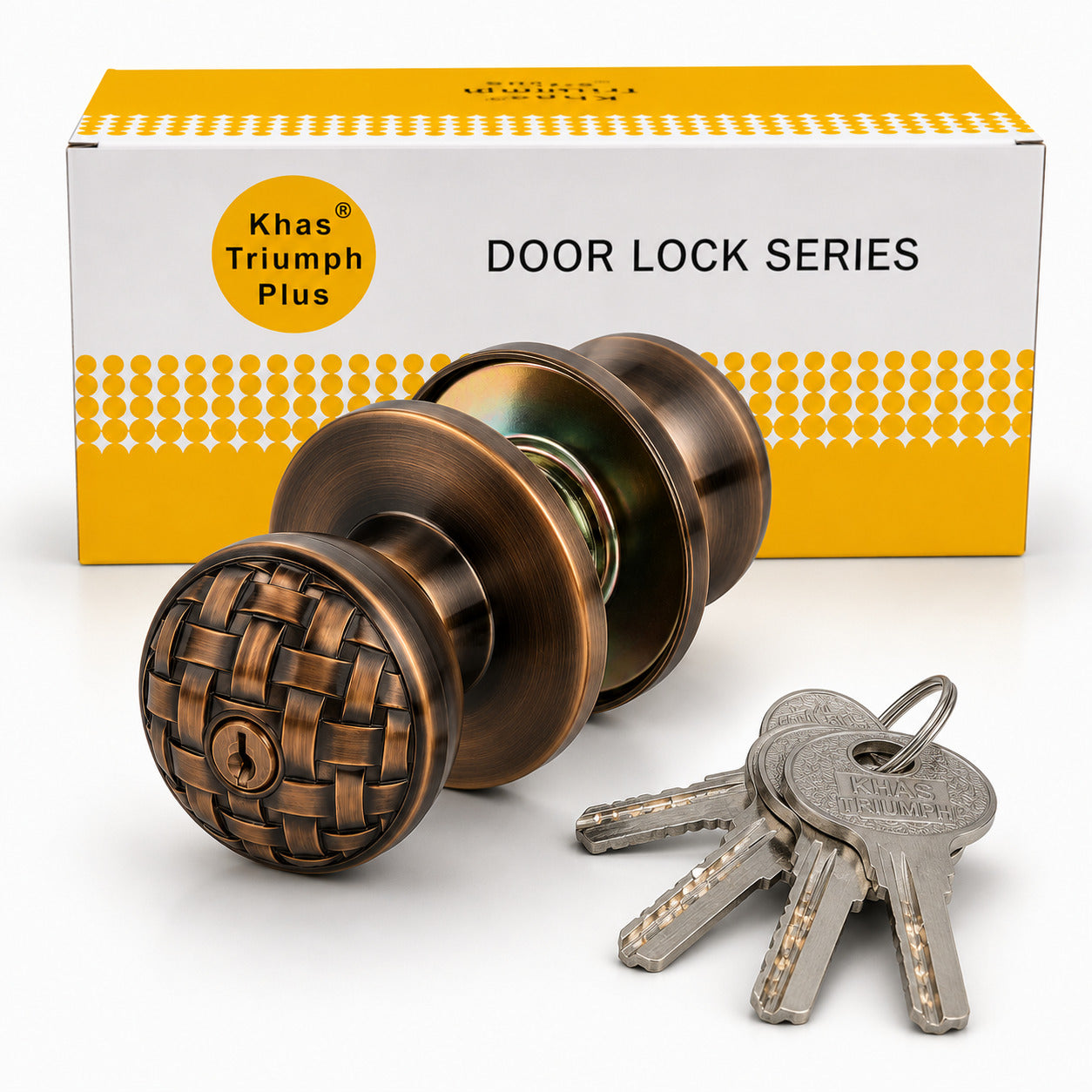 KHAS Triumph Plus 8943 MATT COFFEE Round Lock