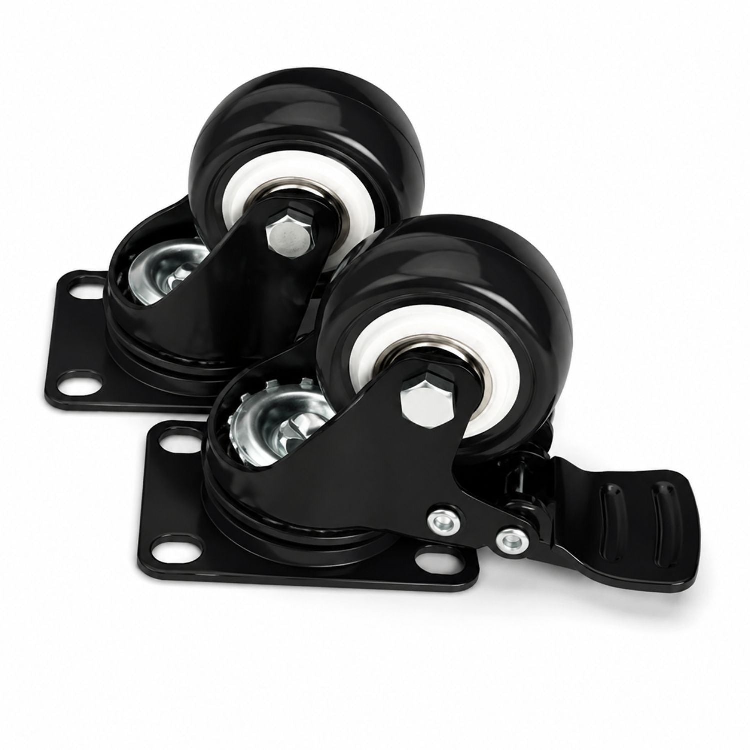 KHAS Caster Wheel Set – 4 Pieces (2 Brake × 2 Regular)
