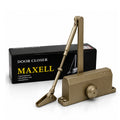 Khas Maxell B70 Champagne Door Closer – Adjustable Heavy Duty45–65kg
