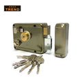 KHAS Trend 9219B AB Rim Lock Star Key | Antique Brass Door Lock