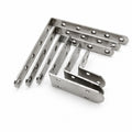 Buy L kooni special L brackets in multiple sizes with heavy-duty steel build. Strong angle support for furniture, shelves, and carpentry work. Available in dozen packs.
