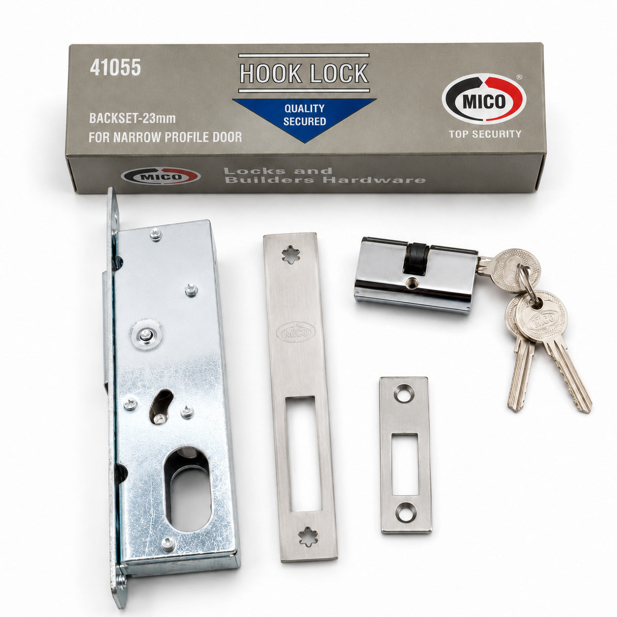 MICO Hook Lock Dead Lock – Secure Narrow Profile Doors