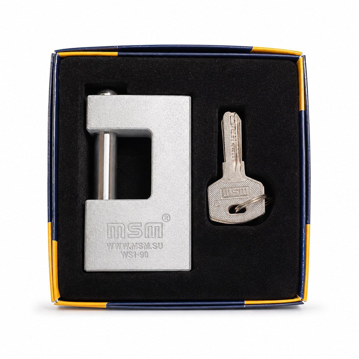 MSM WS1-90 Armored Padlock 90mm | High Security Padlock with 3 Keys