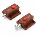 Window Push Button Spring Loaded Latch | Plastic & Metal