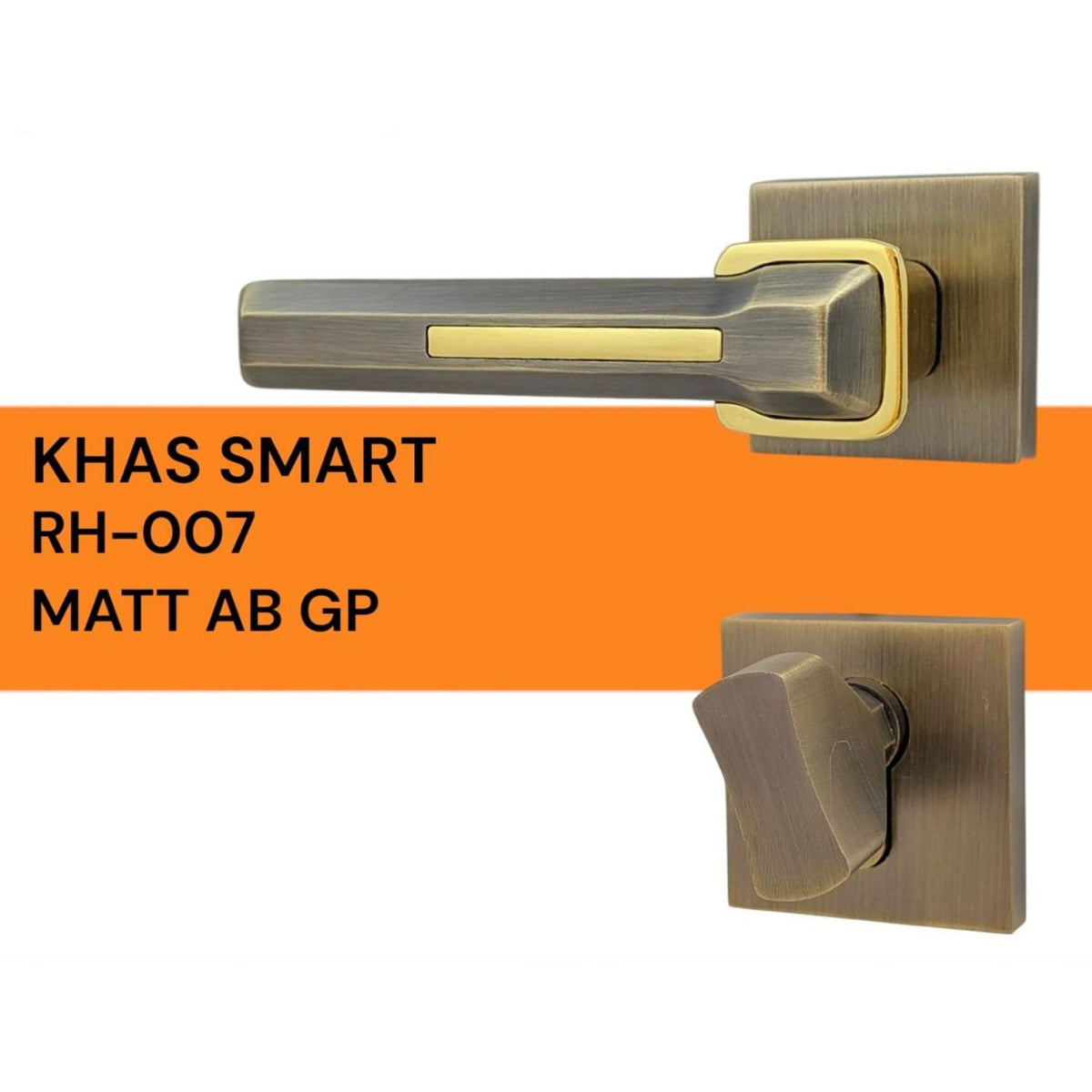 KHAS Smart RH-007 Rosette Door Handle Lock | Akmal Hardware