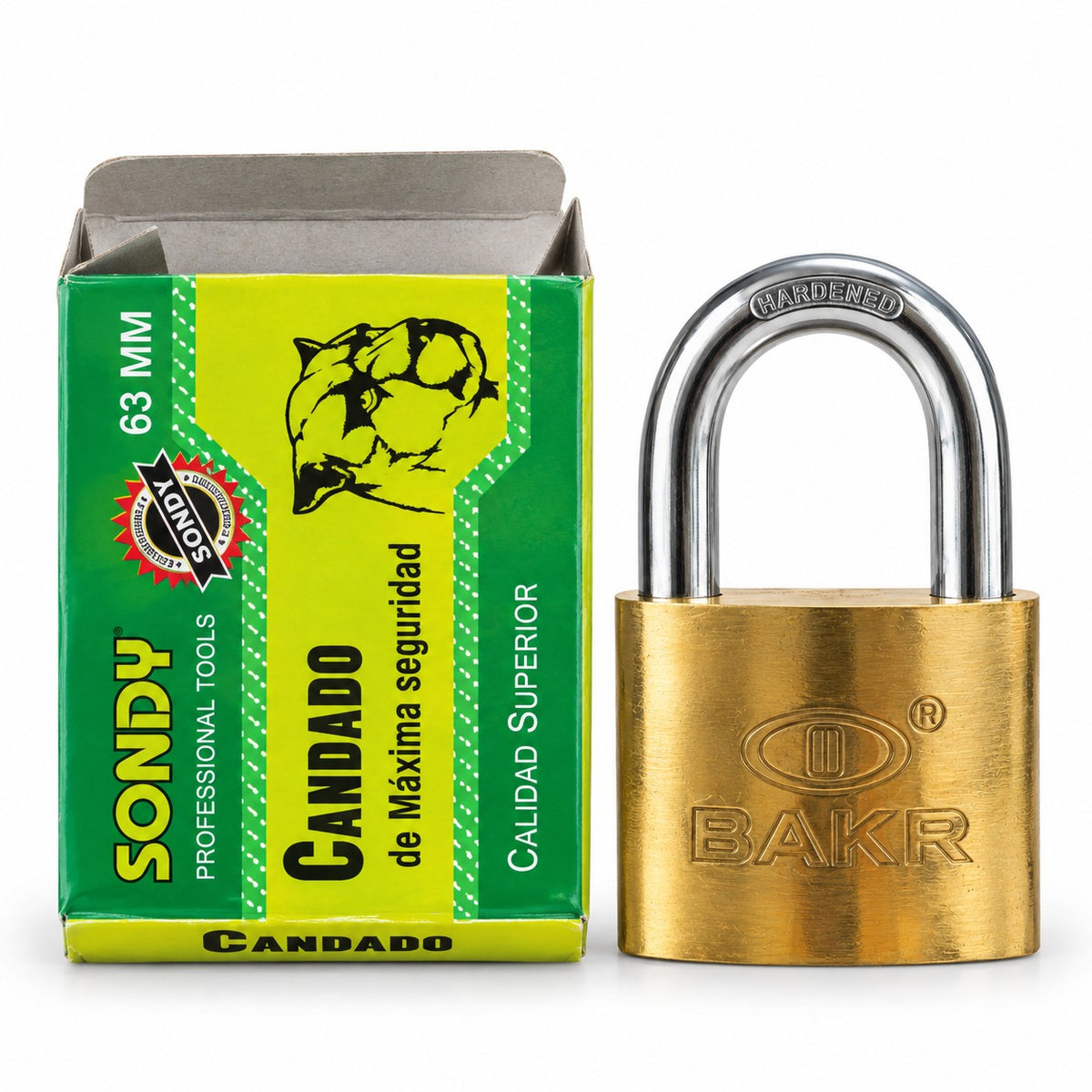 SONDY BAKR 63mm Iron Padlock with 3 Keys | Akmal Hardware
