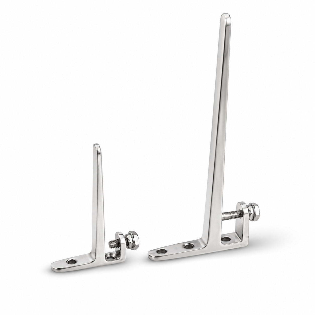 Stainless Steel Glass Clamp Holder L Shape Bracket Pack of 2