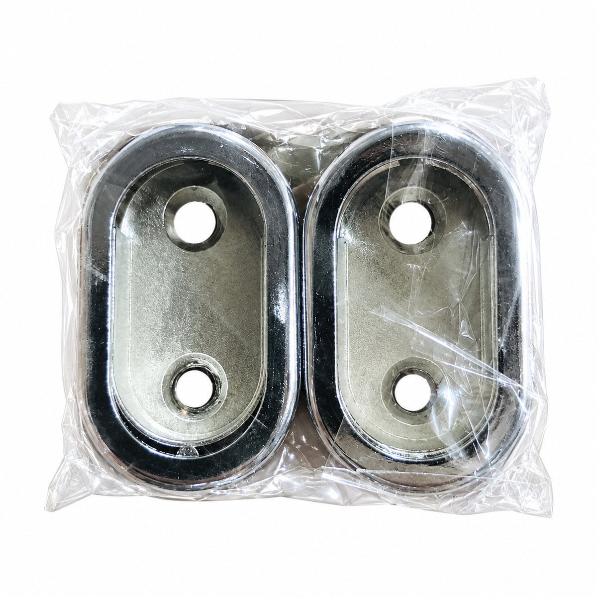 Oval Pipe Bracket for Wardrobe Hanging Rail | Zinc Alloy