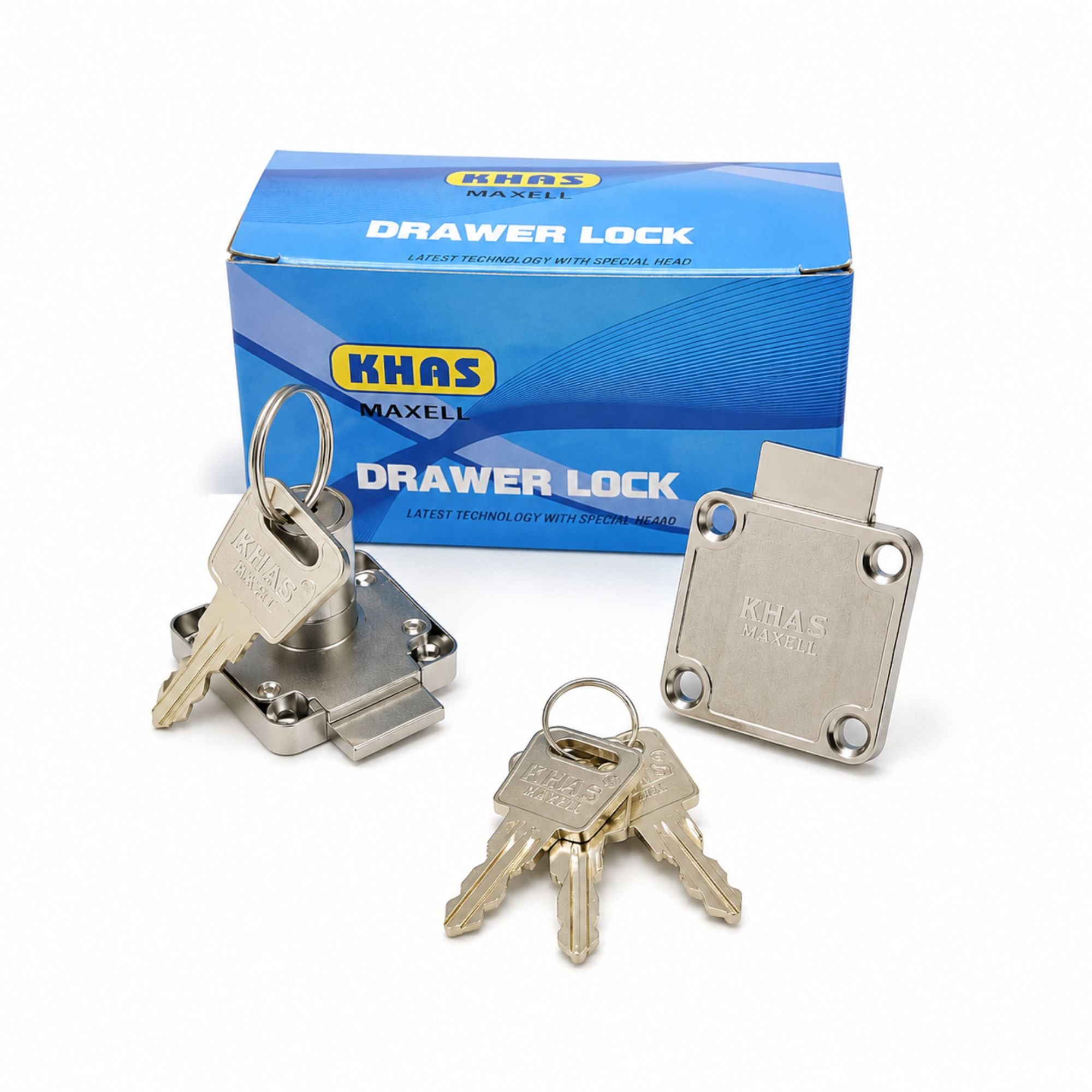 KHAS Maxell 138-22 Drawer Lock - Box of 12 Pieces