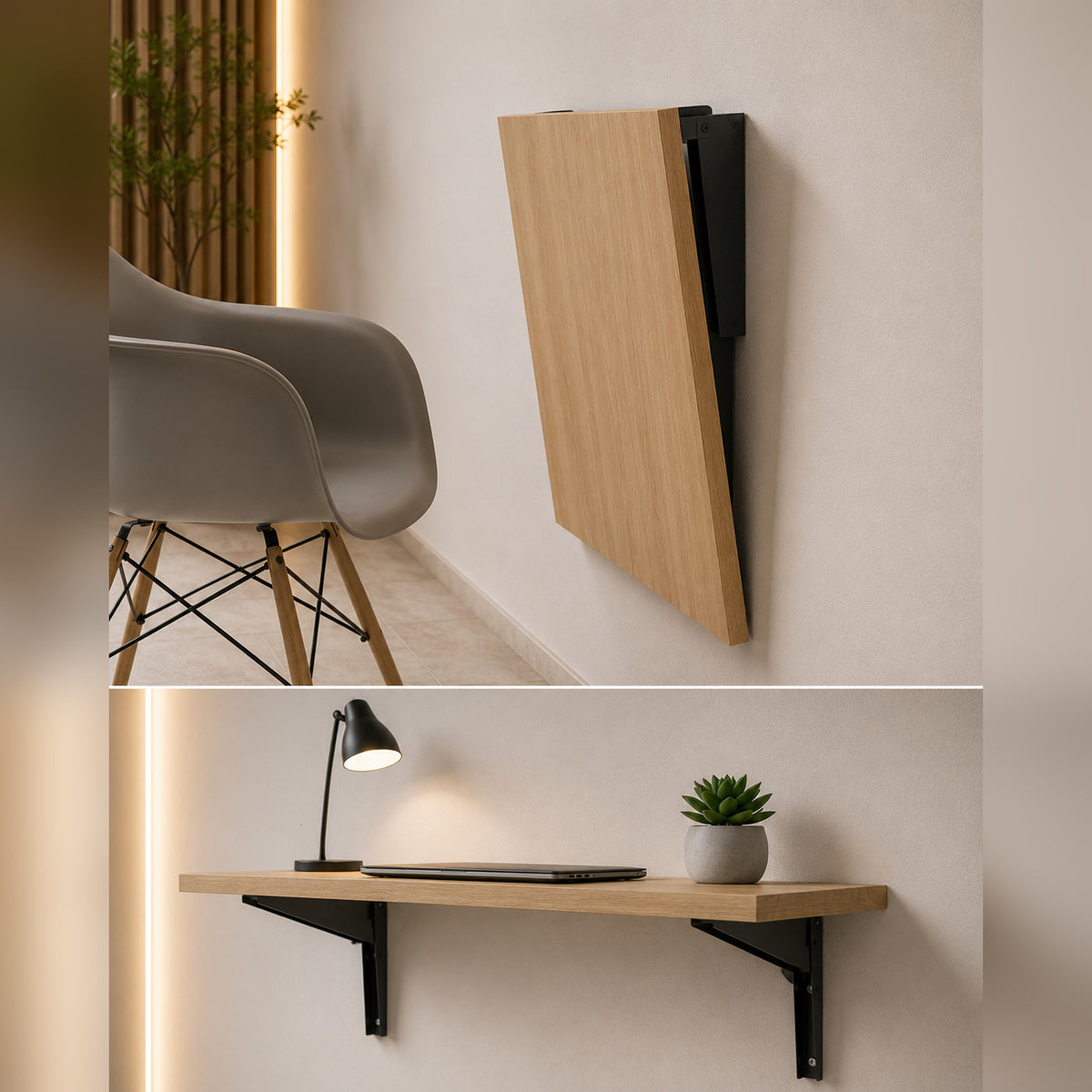 Folding Shelf Bracket – 6 Pair Box (12 Pieces)