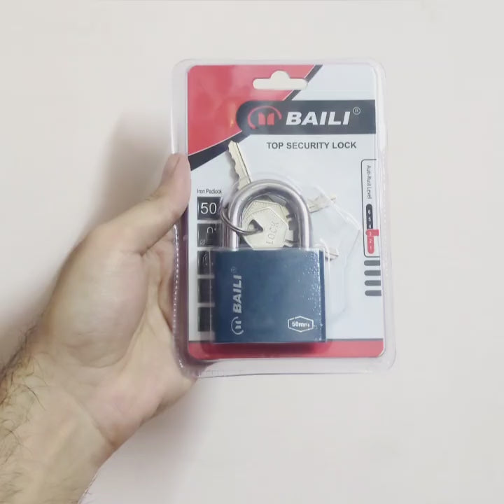 BAILI 50mm Padlock with 3 Keys