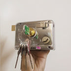 AM-KILIT LT-312 Rim Lock with 5 Brass Keys