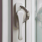 Aluminum Sliding Window Crescent Lock | Champagne & White